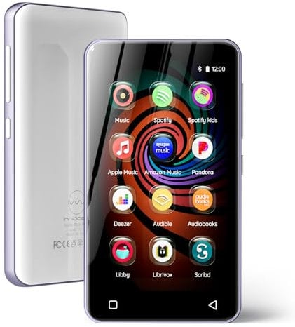 Lecteur MP3 avec Bluetooth Ecran Tactile 4 Pouces (Violet)