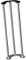 Fenteer Barras de Soporte para Fregadero Bajo Encimera, Acero Inoxidable, Ideal para Cerámica, 28 Cm a 38 Cm