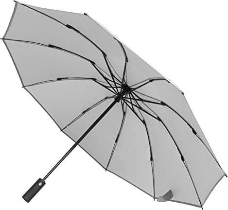 PartyKindom Parapluie Pliable Coupe-vent Pour Jour De Pluie Protection Uv Et Imperméable Et Portable