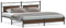 Metallbett ohne Matratze 193x203 cm Braun Eichen-Optik - Stabiles Doppelbett für Schlafzimmer | Langlebiges Design & Einfache Montage