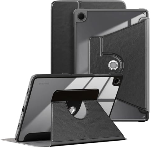 TOPCASE 360° Rotating Case Compatible with Samsung Galaxy Tab A11 Plus SM-X230/X235 and A9 Plus SM-X210/X216/X218 11inch Tablet Smart Cover with Auto Sleep/Wake Function,Black