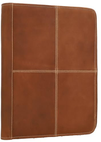 Gusti Organizer Leder - Adrian Dokumentenmappe Unterlagenmappe Vintage Braun Leder