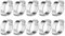 10pcs justierbare Schnecken-Zahnrad-Schlauch-Klemmplatten Zink überzogene Edelstahl-Zwei-Ohr-Wurm-Antriebs-Klipps 5-23mm für Fule Benzin-Rohr-Schlauch(20-23MM)