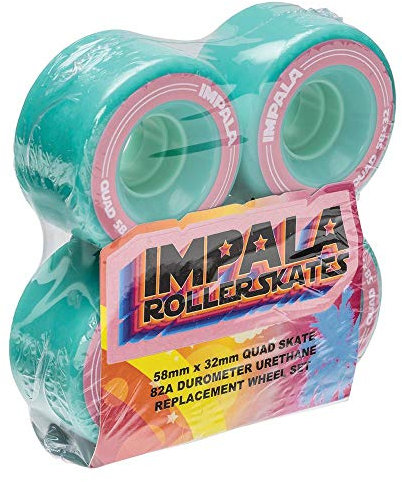 Impala Rollschuhe, 4 Stück, Aqua, 58mm