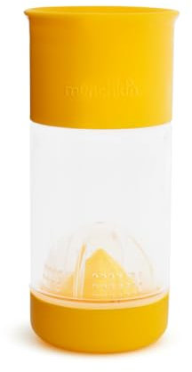 Munchkin Miracle 360 Fruit Infuser Sippy Cup, 14 oz/414 ml, Yellow
