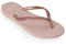 Havaianas HAV Tongs fines à paillettes pour femme Rose, rose, 37/38 EU