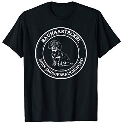Rauhaarteckel Jagdgebrauchshund Jäger Jagdhunde Hunde T-Shirt