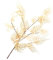 Künstliches Farnblatt, Farnstrauch, Kunststoff, künstliches Gras, Blattpflanze, verwendet für Innen- und Außenbereich, Hausgarten, Party-Dekoration (Farnblatt-Champagner, 90,9 cm)
