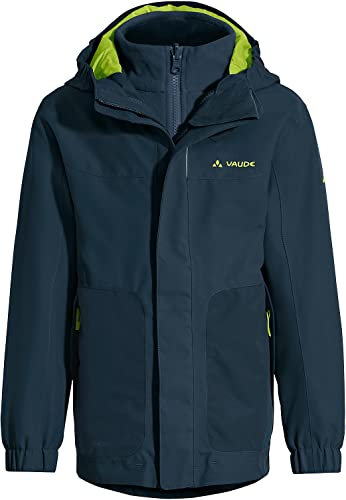 VAUDE Unisex Kinder Kids Campfire 3in1 Jacket Iv, Dark Sea, 110-116 EU