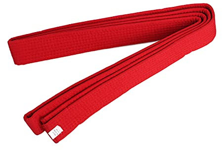 QYUU Double Wrap Taekwondo Gürtel Karate Judo Hapkido Martial Arts Uniform Color Rank Belt 220 cm Rot