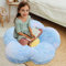 Butterfly Craze Tie Dye Daisy Lounge Blume Kissen - Extra große 35 Zoll, stilvolle Bodenkissen, perfekte Sitzgelegenheiten Lösung für Jugendliche und Kinder, Plüsch Mikrofaser, Blau Krawattenfarbe