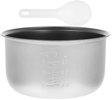 YARNOW Rice Cooker Liner Non- Stick Inner Pot Rice Pot Stew Pot Inner Rice Inner Tank Baking Pan Instapot Pot Cooking/slow Cookers Stockpot Alloy Stainless Steel Pot 3l Replace