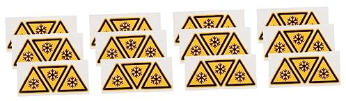 NUOBESTY 12 Stk Warnaufkleber Aufkleber Für Niedertemperaturgeräte Warnschild Zur Niedertemperatur-aufkleber Etikett Achtung Niedrige Temperatur Aufkleber Selbstklebendes Vinyl