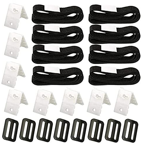 Lot de 5 sangles de protection solaire pour moulinet | Sangles de serrage pour bâche de piscine, kit de fixation de moulinet pour piscine creusée, accessoires de bobine de couverture solaire Zorq