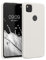kwmobile Hülle kompatibel mit Google Pixel 4a Hülle - gummierte TPU Silikon Handyhülle - Schutzhülle für kabelloses Laden - Case in Weiß