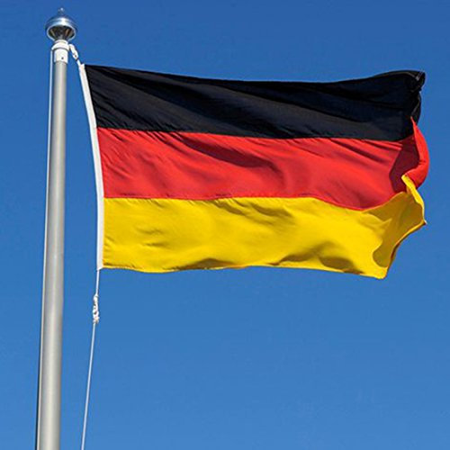 Hissflagge Flagge Fahne mit Ösen Fahnen Flaggen Nationalflagge 90x150 cm (Deutschland)