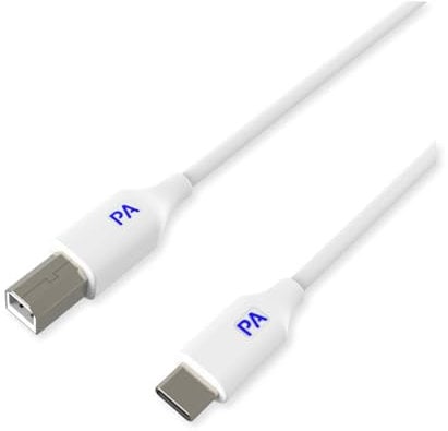PAINTAUDIO Cable de impresora USB B a USB C, cable de impresora tipo B a tipo C para MacBook Pro y Air, cable MIDI para interfaz, teclados y amplificadores a iPad, 3.3 pies
