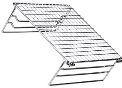Kisangel Barbecue Warming Rack Raised Grill Rack Bbq Stainless Steel Barbecue Grill Grate for Outdoor Use