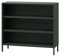 Jan Nowak Niedriges Bücherregal Metall - Luca | 2 Verstellbare Ablagen, Industrial Stil | Standregal für Wohnzimmer, Schlafzimmer, Kleines Regal, Buchregal Glitzernd | 100 x 90 x 35 cm | Flaschengrün