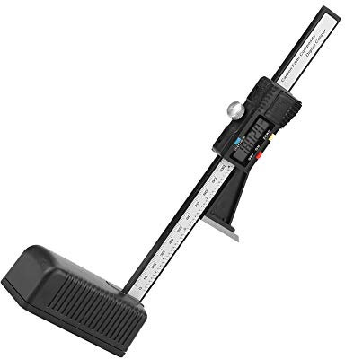 Jauge de Hauteur Numérique en Plastique, Jauge de Hauteur, Jauge de Profondeur avec Base Magnétique, Jauge de Hauteur Numérique, Outil de Mesure pour Régler les Lames de Scie