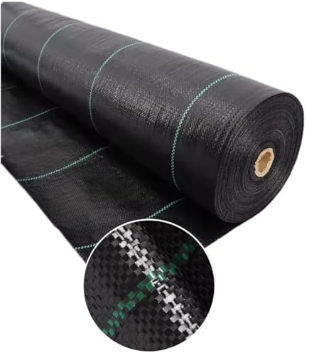 GARDENIX Unkrautvlies Extra Stark 90g/m² (1.1M x 100M) Bodengewebe Gartenvlies gegen Unkraut Schwarz