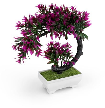LWLWA Plástico Plantas Artificiales Pequeñas, Gradiente de Color Plantas Artificiales Interior, Hermoso Plantas Artificiales Realistas, Alivia la Fatiga Natural, para Balcón, Decoración de Oficina