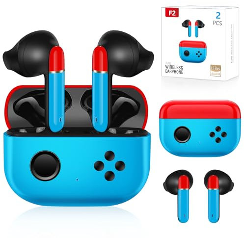 Awaiymi 2 Pack Cute Kids Earbuds Wireless Waterproof 36H Playtime Adults Earbud Bluetooth 5.3 Touch Control Kids Adults Wireless Ear Buds with Charging Case for Gifts