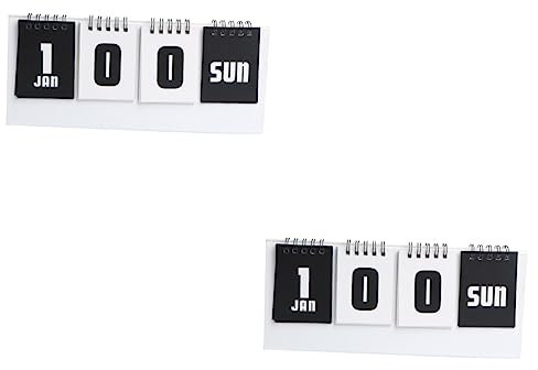 SEWACC 2st Wiederverwendbarer Kalender Desktop-kalender Für Den Schreibtisch Jahres Scoreboard- Tisch Urlaubs-countdown- Countdown-