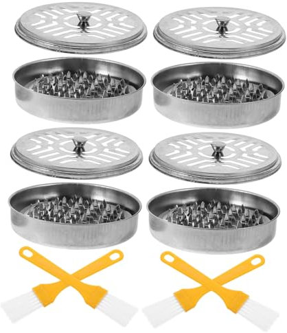 Cabilock 4stücke Vintage-räucherstäbchenhalter Aus Tragbarer Räucheraschenbecher Für Camping Mit Reinigungsbürsten Hitzebeständig Und Langlebig Für Yoga Und Meditation