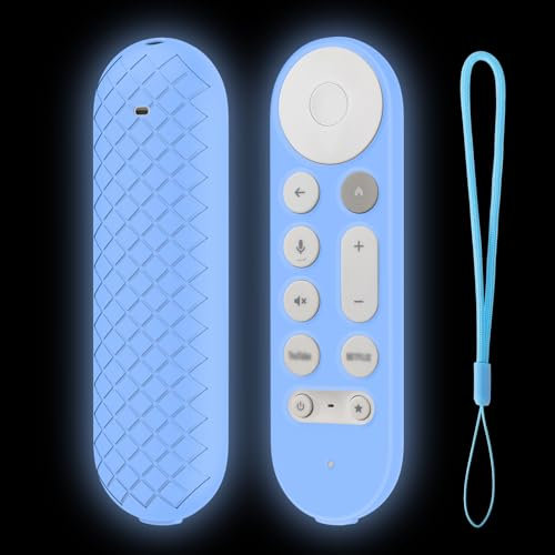 USTIYA Remote Case for Google TV Streamer 4K 2024 Protective Control Cover Silicone (Blue)