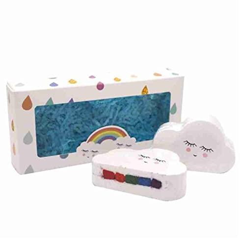 Badekugel 110g Blase Bath Salt Ball Wolke Rainbow Bad Salz Natürliche Bad Care Ball Skin Feuchtigkeitsspendende Bomben Badzubehör Peeling Badekugel Form