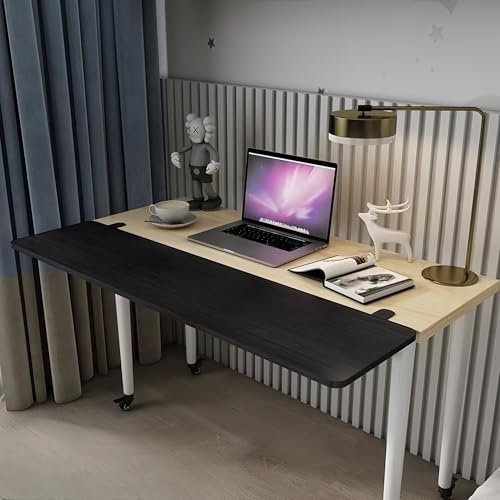 yacoxe Desk Extender Tray,40 * 20cm desktop keyboard extender, punch-free clip-on keyboard extender, foldable desktop extender, suitable for home and office(Black,40 * 20cm)