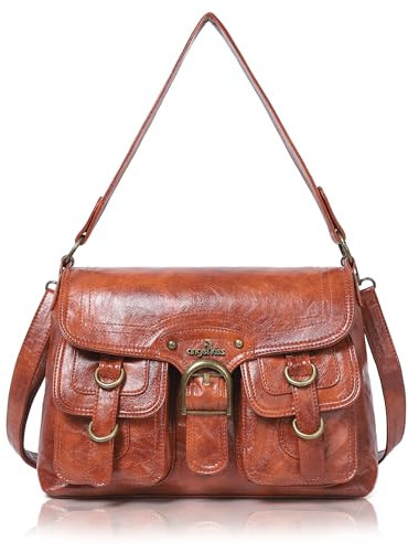 Angel Kiss Geldbörsen und Handtaschen für Damen, veganes Leder, Hobo-Geldbörsen, Umhängetasche, Hobo-Tasche, Tragetasche, rotbraun