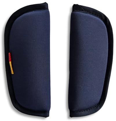 SeedFuture Gurtschoner für Kinderwagen, universal, weich, für Neugeborene, Kinder, Kleinkinder, Schultergurtpolster, Blau, 2 Stück