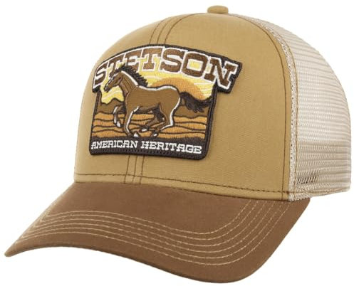 Stetson American Heritage Trucker Cap Snapback Herren Sommer Winter braun One Size