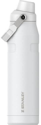 Stanley IceFlow Bouteille d'eau à débit rapide – Couvercle à bec coudé – Légère et étanche – Pour les voyages et le sport – Acier inoxydable isolé – Sans BPA – Givre