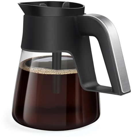 10 Cup Ninja Coffee Pot Replacement for CM401 Ninja Coffee Maker, Glass Carafe with Lid Compatible with Ninja CF090 CF092 CM300 CM400 CM401 ect.