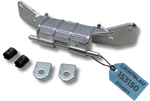 LICHTBLAU Bisagra de puerta de metal 153150 para ojo de buey Bosch Siemens lavadora 163128, 066792, 285049, 285049