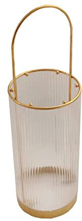 JFUNANQH Porte-parapluies en Verre, Fait Main, 6 Crochets pour parapluies Longs et Courts, idéal pour Les cafés, Les Halls d'hôtel et Autres décorations.