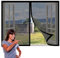 Zanzariera Porta Finestra Scorrevole 183 x 240 cm Zanzariera per Finestra con Resistente Nastro Traspirante Protezione Insetti per Tenere Fuori Insetti, Mosche e Zanzare, Nero