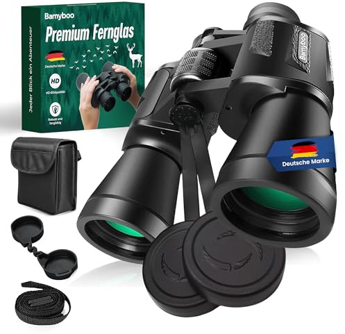 Bamyboo Fernglas – 20x50, Outdoor Fernglas wasserdicht für Erwachsene & Kids
