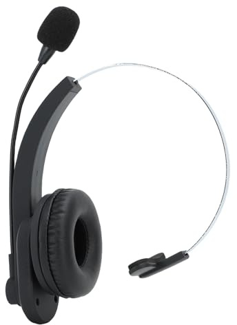 Gugxiom Wireless Headset mit Mikrofon für die Arbeit, Bluetooth 5.4 Headsets mit AI -Geräuschstündung, EIN Ohr -Wireless -Headset und USB -Dongle, Passform für PC -Laptop -Teams Skype