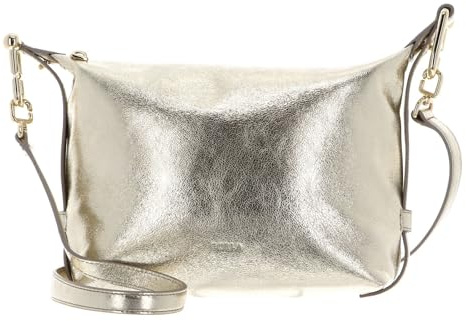 Furla Leder Umhängetasche Tonie Mini Hobo Bag Vaniglia goldfarben