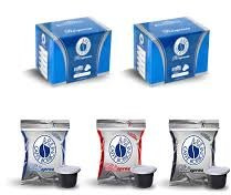 3 x 100 Kapseln Borbone Respresso Dekostation 100 schwarz, 100 blau und 100 Rot kompatibel Nespresso