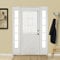 Aquazolax Transparenter transparenter französischer Türvorhang für Fenster, elegant, solide Voile, Stangentaschen-Vorhang für Glastür – 1 Stück, 25 W x 40 L, Weiß