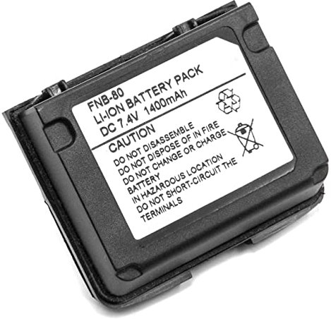 vhbw Akku kompatibel mit Vertex/Yaesu VX-5E, VX-5R, VX-5RS, VX-6, VX-6E, VX-6R, VX-7E Funkgerät, Walkie Talkie (1400mAh, 7,4V, Li-Ion)