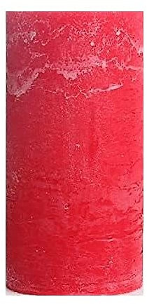 Kerzenfarm Hahn Stearin Stumpenkerze Rot 135 x 64 mm, Kerze, Rußfrei, Tropffrei, Dekoration