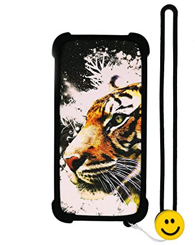 Custodia per Qilive Smartphone Q5 5 4g Custodia Bordo del Silicone + PC Card Stand Case Cover LH