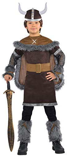 set high (PKT) (999661) Child Boys Viking Warrior Fancy Dress Costume (10-12 Years)