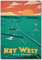 Key West Kühlschrankmagnet, Motiv: Brücke, Vintage-Stil, Reisekunst, Größe: 6,4 x 8,9 cm